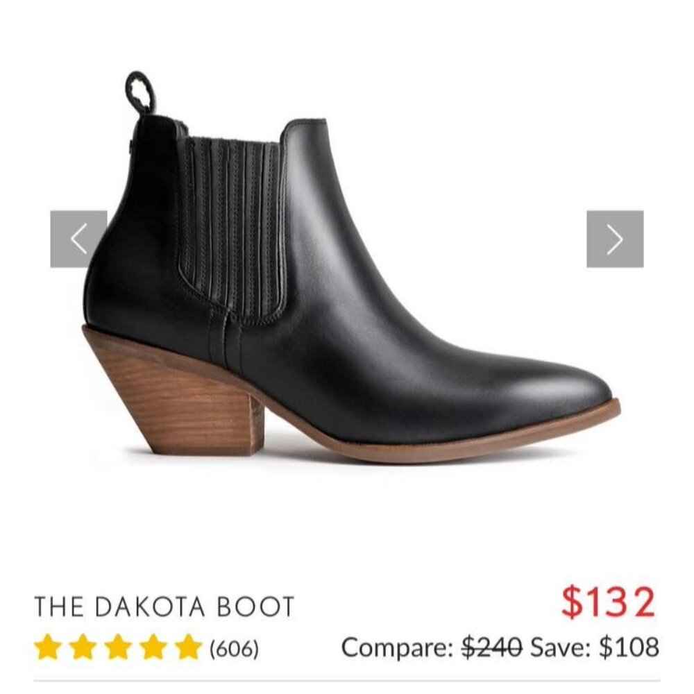 Portland Leather Patina Dakota Booties (Sz. 6.5 but fits like 5.5)